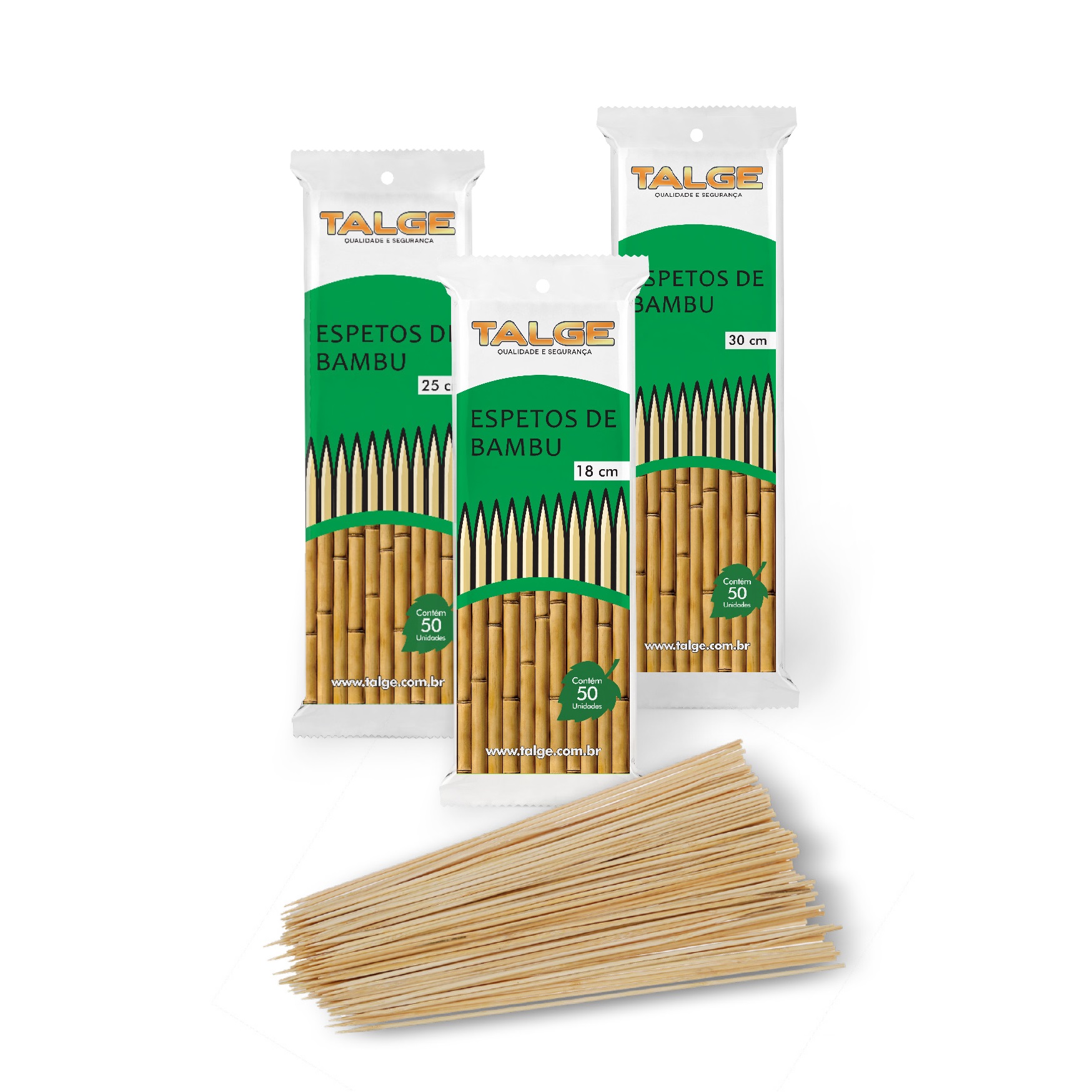 Espetos de Bambu 25cm - Talge